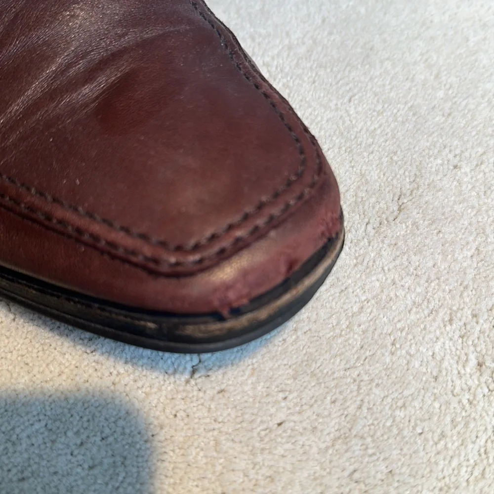 Monte Rosso Men's Lucca Nappa Leather Brown Loafers